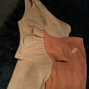 Tan&Brown Two piece set